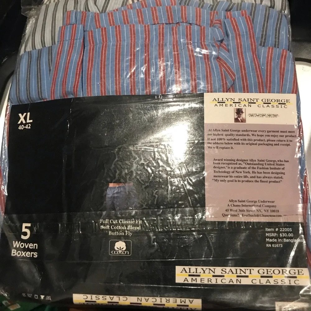 Allyn Saint George Men's 5 Pack Knit Boxers (New)